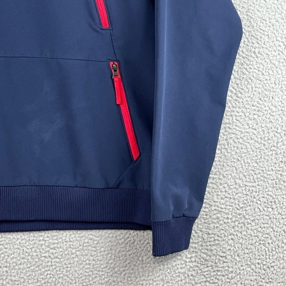 The North Face Men's Small Tekno Pullover Hoodie Jacket Navy‎ Blue (stain/wear)